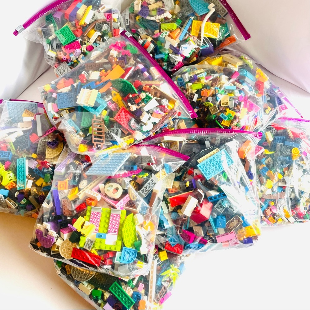 LEGO Classic SET OF 2 gallon BAG, 1.7lb x 2 Building Toy Set for Kids Boys Girls